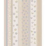 Youth and children wallpaper, beige with gray color, length 10 m, width 0.53 m, model 459319 