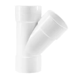 TEE PVC 45° Schedule 40  Al-Rajhi Brand Size 4 inch Outer Diameter 114.3 mm White Color