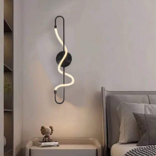 Wall Lighting Strip 87x27 cm, Black, Subtle Glow | Matkel Store