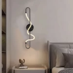 Wall Lighting Strip, Black, Subtle Glow, Dimensions 87x27 cm