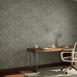 ورق جداري، مقاس 10 م×50 سم، لون رمادي، نقشات