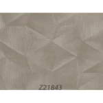  Geometric Wallpaper, Gray Color, Length 10m, Width 1.06m, Model Z21843 