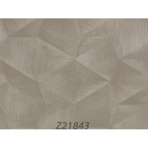 Geometric Wallpaper 10m x 1.06m Gray Color, Model Z21843 | Balbaid Decor Company