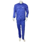 بدلة حماية للعمل قطن تويل، مقاس 4XL، لون ازرق بترولي، ماركة فورتي