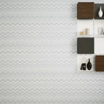 ورق جدران مقاس 10م × 50 سم، تصميم هندسي، لون فضي