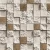 Modern Wallpaper, Size 15.6m×100cm, beige with brown color