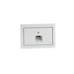 Single Telephone Socket K1, Size 7×7 cm, White Finish