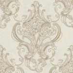 ورق جداري ايطالي لون بيج فاتح، طول 10 م، عرض 1.06 م، موديل 83422