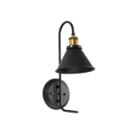  Wall Lighting Unit, Black Color, 42 cm Height, 17 cm Width