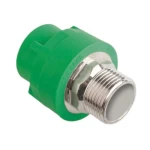 جلبة PPR سن ذكر سداسى مقاس 32 مم×1 انش، ضغط 25 بار، لون اخضر | عسك