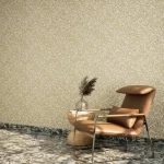 ورق جداري بتصميم نقوش، مقاس 10م × 50 سم، لون بني فاتح