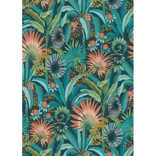 Leaf-patterned Wallpaper 10 m Length, 0.53 m Width, Multicolored | Balbaid Decor Company