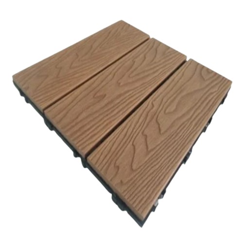 WPC Parquet Covering Outdoor Size 30x30 cm Brown Color | 