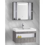 Marble Top Washbasin Basin Size 80 cm, with Wooden Cabinet