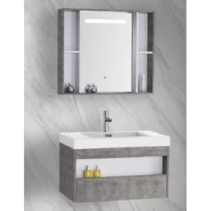 Marble Top Washbasin Basin Size 80 cm with Wooden Cabinet | Al Muhaidib Sanitary and Ceramic