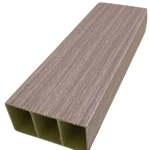 Interior Partition Columns Wood Alternative PVC, 10×5 Size, 2.90m Height, Light Brown Color 