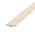 Polystyrene Parquet Flooring Joint, Length 240 cm, Height 8 cm, Off White