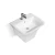 Ceramic Wall Mounted White Color Single basin washbasin, Size 53x44x36 cm