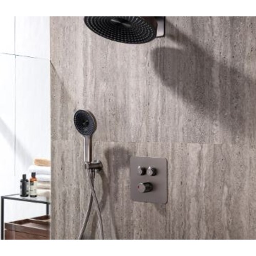 Concealed Shower Mixer Brass 15.5×20.5×20.5 cm, Gray | Abyat Company