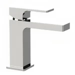 Italian Short Automatic Brass Washbasin Tap, Chrome Color