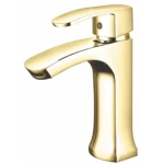 Bathroom Washbasin Mixer, Gold Color