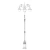 Double arm aluminum lighting pole, Length 8 m, base 900 mm, thickness 3 mm