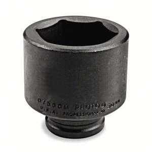 Impact Socket 6 Point, Size 43 mm, Drive Size 3/4 inch, Black Oxide | Proto by ARAB PROS COMPANY