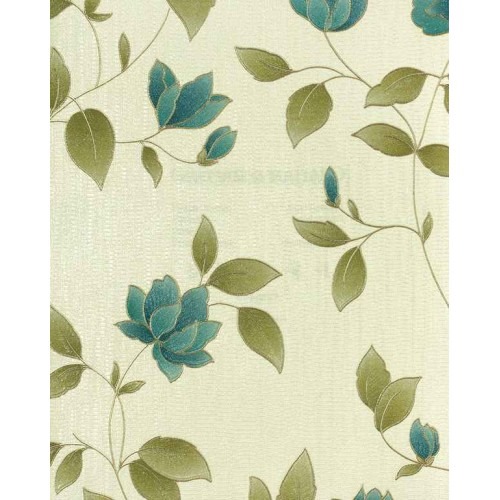 Italian Floral Wallpaper Size 10m x 0.53m, Beige Color | Balbaid Decor Company