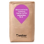 Weberbloc Fix A Tayp N Ready-Mixed Cementitious Mortar, Gray Color, 50 kg Bag | Weber