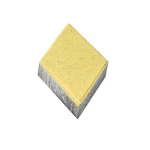 بلاط رصيف انترلوك معين الشكل  براند الارمك  سمك  6 سم اللون اصفر