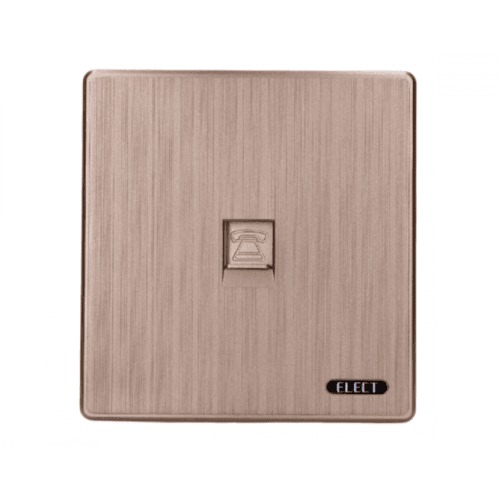 Telephone Socket 7 × 7 cm Matte Gray Color | Matkel Store