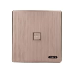 فيش تليفون، مقاس 7 × 7 سم، لون رمادي مطفي 