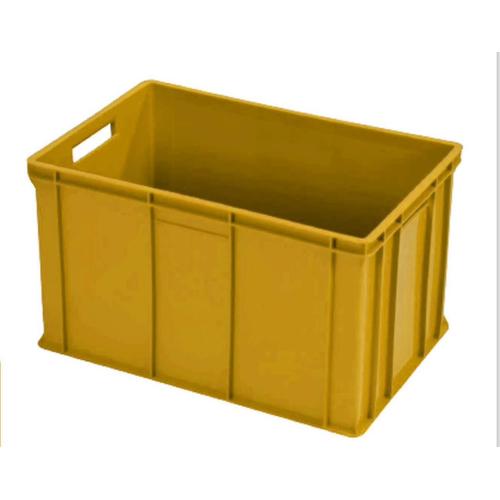 HDPE Plastic Container for Fish 60×40×34 cm, Dark Beige | AL-FURIDI FACTORY FOR PLASTIC INDUSTRIES