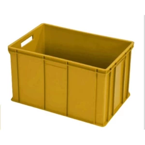 HDPE Plastic Container for Fish 60×40×34 cm, Dark Beige | AL-FURIDI FACTORY FOR PLASTIC INDUSTRIES
