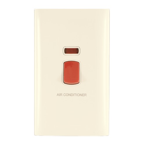 Electrical Light Switch 1 Gang 45 Amp LED 7×7 cm Beige | Al Fanar