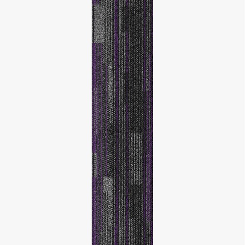 شرائح موكيت 100×25 سم، سمك 7 ملم، بنفسجي غامق مع عزل PVC | موديل 2678