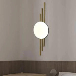 Modern Golden Wall Lighting Unit 50 cm Height, 16 cm Width | Matkel Store
