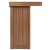 باب سحاب خشبي بتصميم فاخر بريميوم، بني فاتح، مقاس 110×265 سم، رقم الموديل TR7