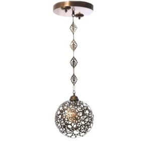 Copper Hanging Ceiling Light Single, 50 cm Wire, 30 cm Length, 23 cm Width | Matkel Store