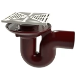 صفاية مياه داخلية حديد زهر مقاس 110 ملم، مصرف مربع الشكل | مصنع سعودي كاست