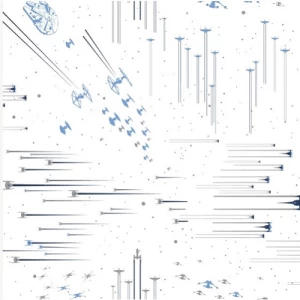Wallpaper Kids Design White with Blue, Size 10.10 m x 0.521 m, Disney Marvel | Abyat Company