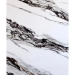 بديل رخام pvc صيني مقاس 280 × 122 سم لون ابيض بعروق اسود مستطيل الشكل 