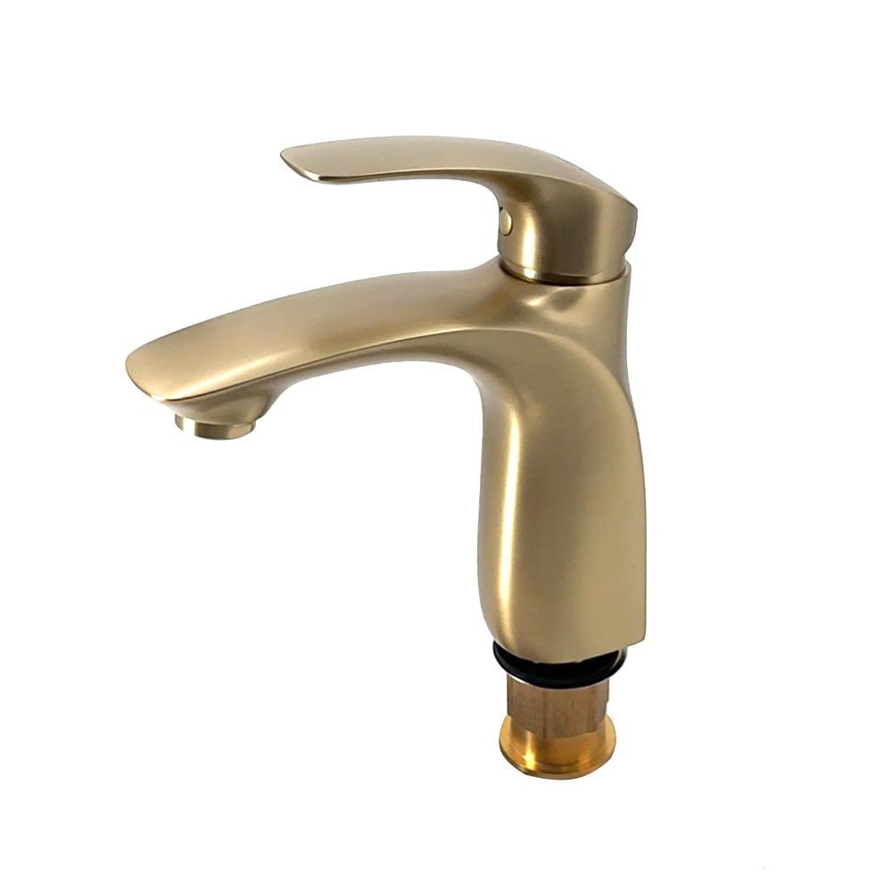 Lima Bathroom Washbasin Faucet Gold Copper, Length 19 cm, Neck 17 cm | ALHashim Sanitary Tools