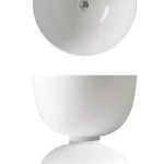 Surface Ceramic Counter Top WashBasin 46x29 cm, Brilliant White