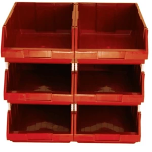 HDPE Plastic Storage Bin 25kg Capacity 51x30x20 cm Red | AL-FURIDI FACTORY FOR PLASTIC INDUSTRIES