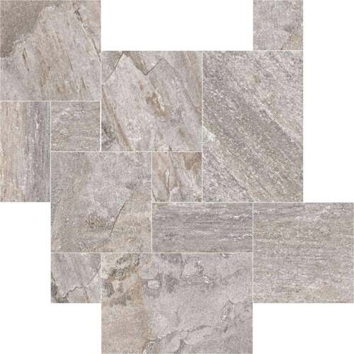 بلاط بورسلان للواجهات Oberon، سطح غير لامع، 21.5×21.5 سم، رمادي، سماكة 10 مم