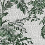 ورق جدران مشجر مقاس 15.6 م×106 سم، لون رمادي خفيف مع اخضر مشجر 