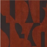 ورق جدران نقشات لون أحمر، طول 1.005 سم، عرض 70  سم، موديل تيرا