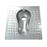 كرسي حمام عربي استانلس ستيل مقاس 64×62 سم، سماكة 1 مم