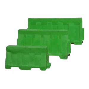 Plastic Jersey Barrier Water Filled Length 2 meter Height 80 cm Green Color | Matkel Store